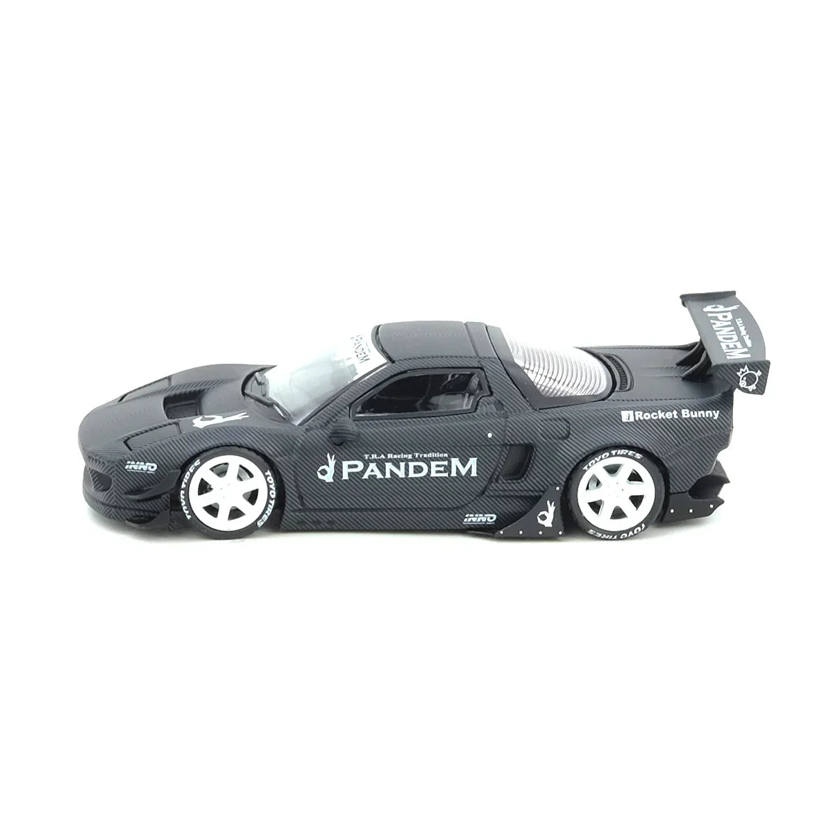 Premium scale diecast model car – NSX NA1 Rocket Bunny Full Carbon (Black Chrome Chase Car) Indonesia Diecast Expo 2025 Event Edition, 1:64 Scale (Matte Black) Collectible