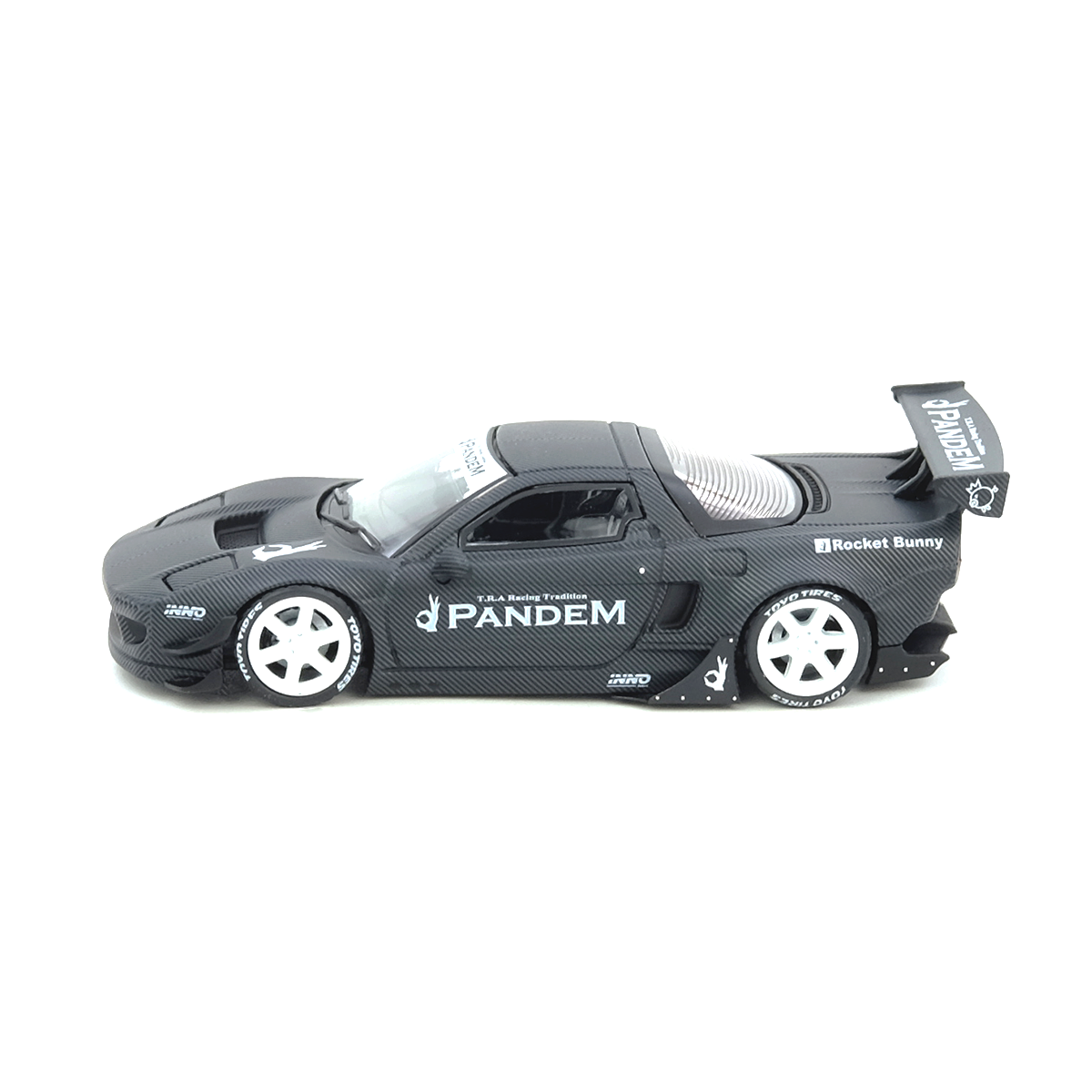 NSX NA1 Rocket Bunny Full Carbon (Black Chrome Chase Car) Indonesia Diecast Expo 2025 Event Edition, 1:64 Scale (Matte Black)