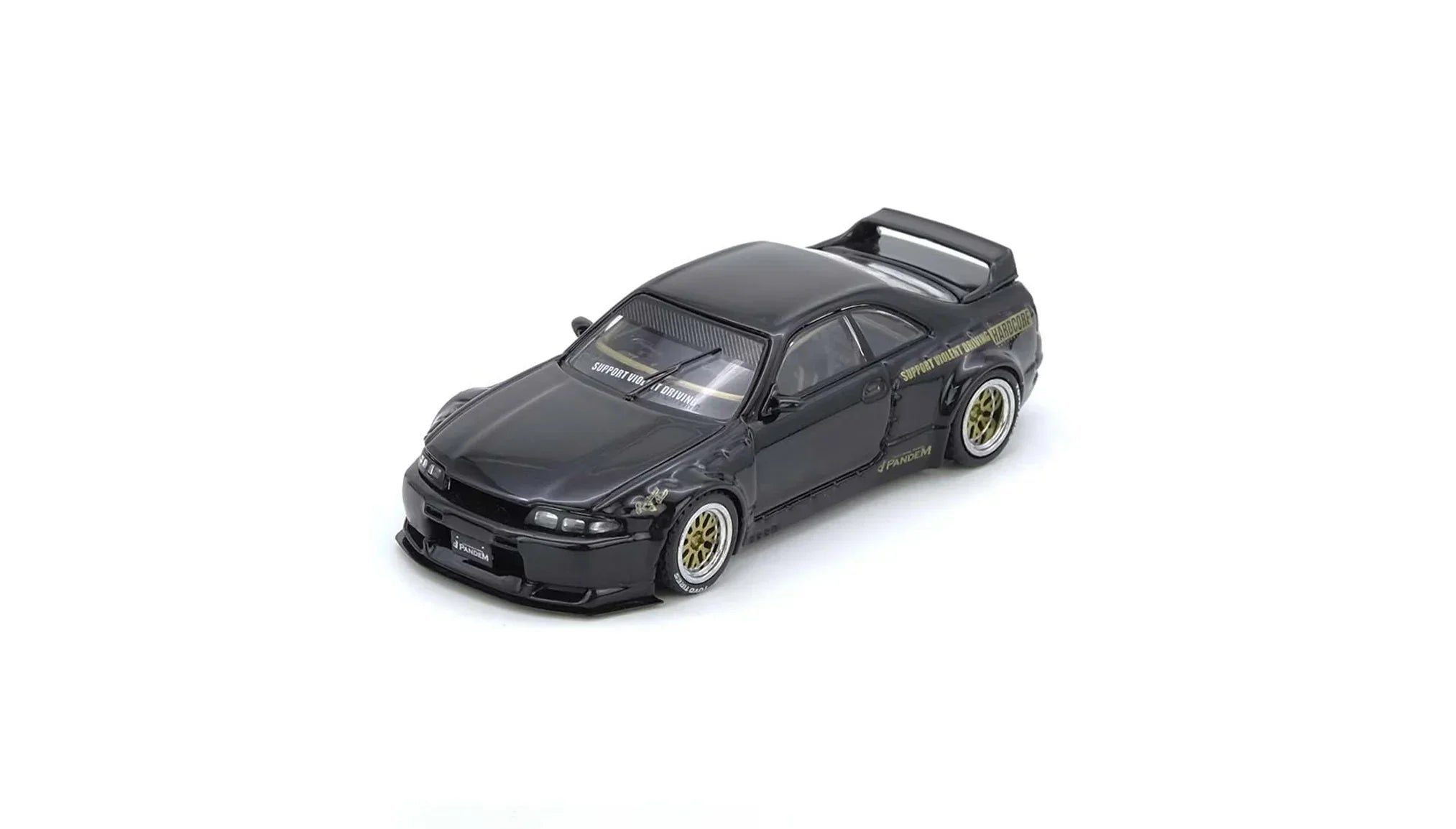 Premium scale diecast model car – *PRE-ORDER* Pandem GT-R BCNR33,1:64 Scale (Black) Collectible