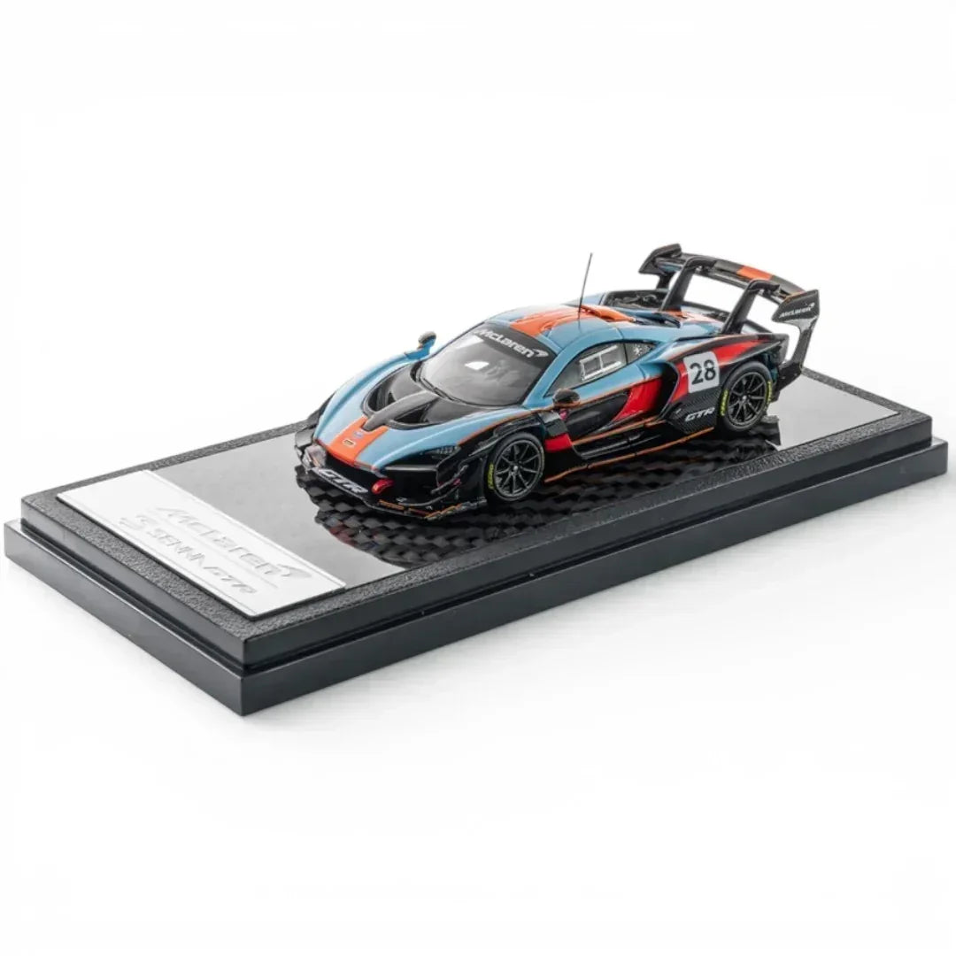 Premium scale diecast model car – McLaren Senna GTR Foshan APA XPO Special Package 2025 1:64 Scale (Gulf Livery) Collectible