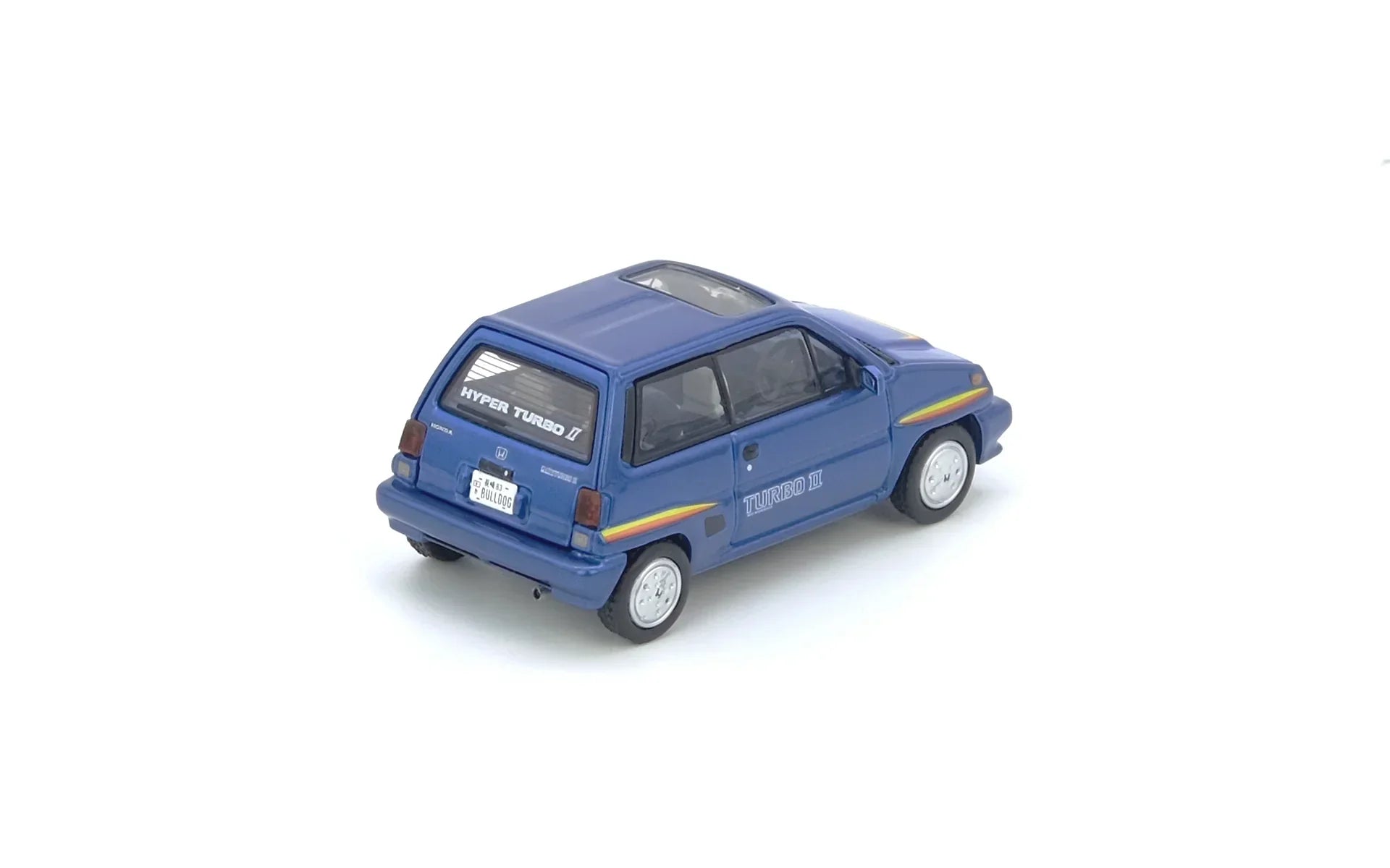 Premium scale diecast model car – Honda City Turbo II, 1:64 Scale (Blue) Collectible