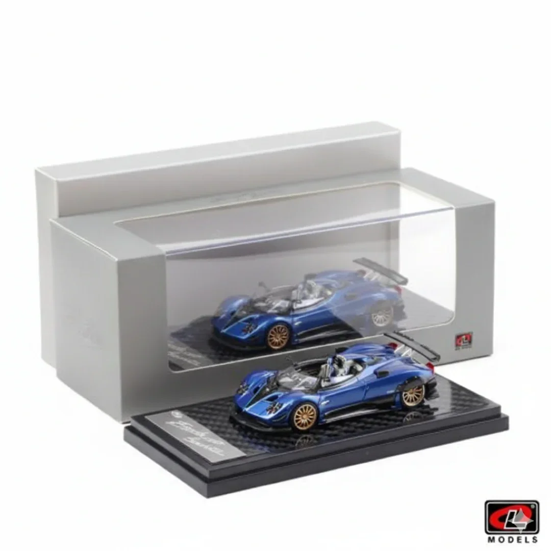 Premium scale diecast model car – Pagani Zonda HP, 1:64 Scale (Carbon Blue) Collectible