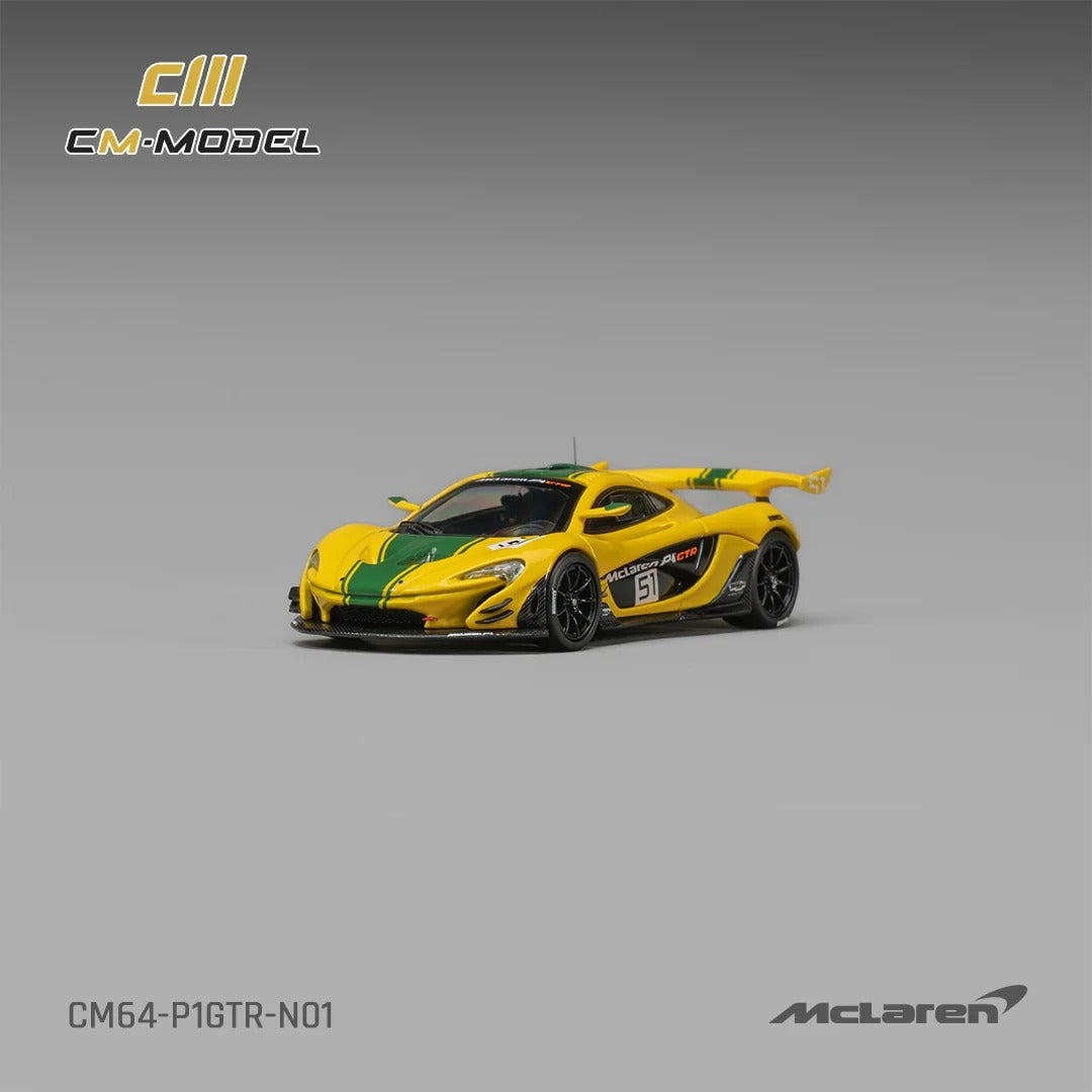 *PRE-ORDER* McLaren P1 GTR – Harrods Livery #51, 1:64 Scale (Yellow)