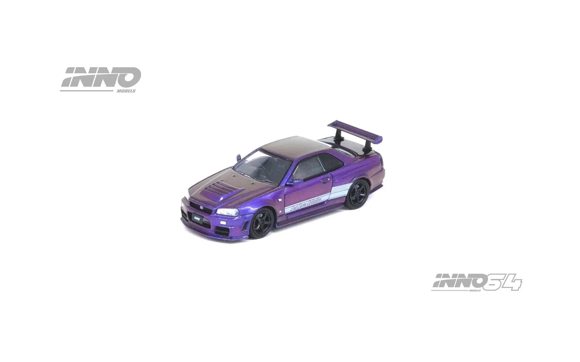 Premium scale diecast model car – *PRE-ORDER* Nissan Skyline GT-R (R34) Z-Tune "Endgame" Australia Special Edition, 1:64 Scale (Purple) Collectible