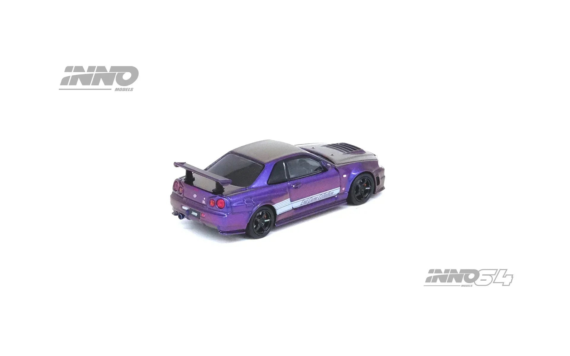 Premium scale diecast model car – *PRE-ORDER* Nissan Skyline GT-R (R34) Z-Tune "Endgame" Australia Special Edition, 1:64 Scale (Purple) Collectible