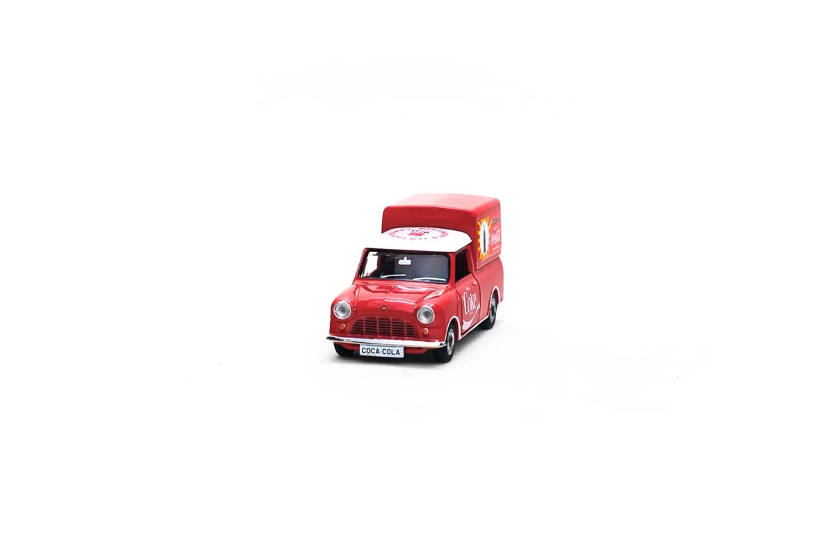 Premium scale diecast model car – Morris Mini Pickup Coca-Cola, 1:50 Scale Collectible