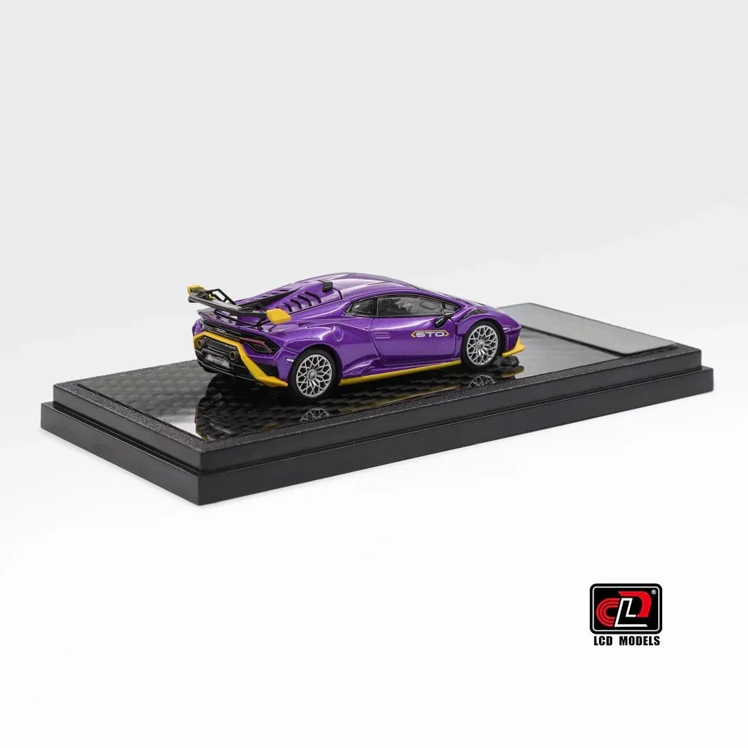 Premium scale diecast model car – Lamborghini Huracan STO, 1:64 Scale (Purple) Collectible
