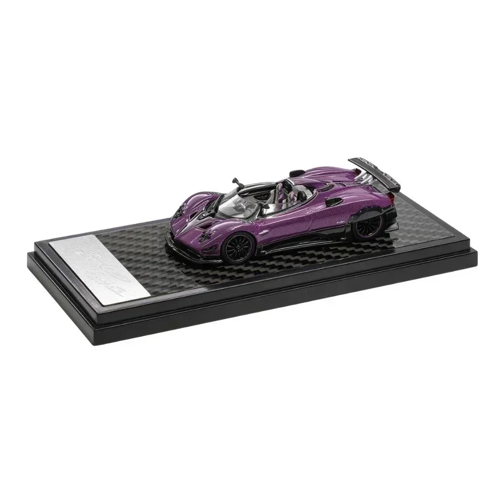 Premium scale diecast model car – Pagani Zonda HP Shanghai Toy Fair Special Package 2025, 1:64 Scale (Carbon Purple) Collectible