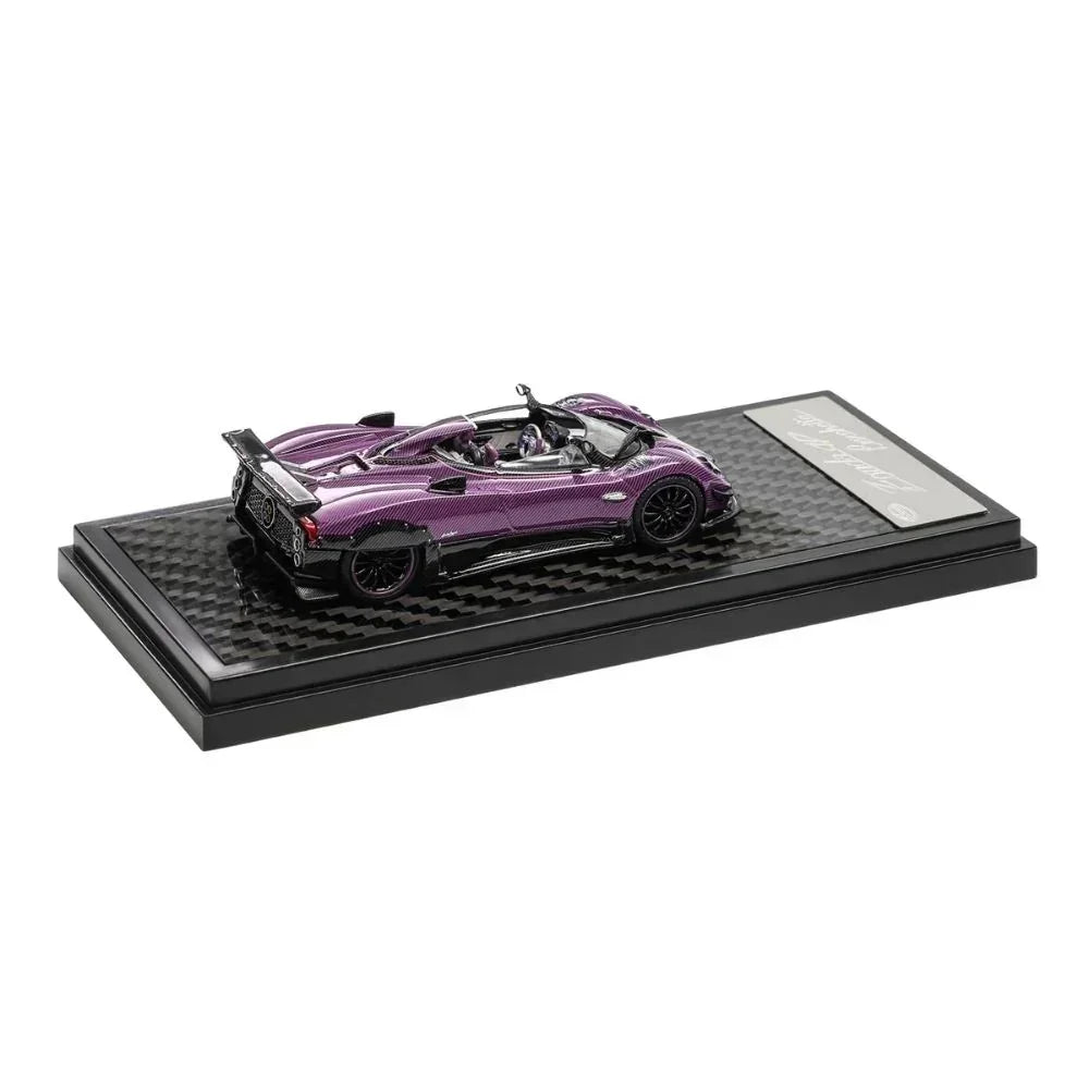 Premium scale diecast model car – Pagani Zonda HP Shanghai Toy Fair Special Package 2025, 1:64 Scale (Carbon Purple) Collectible