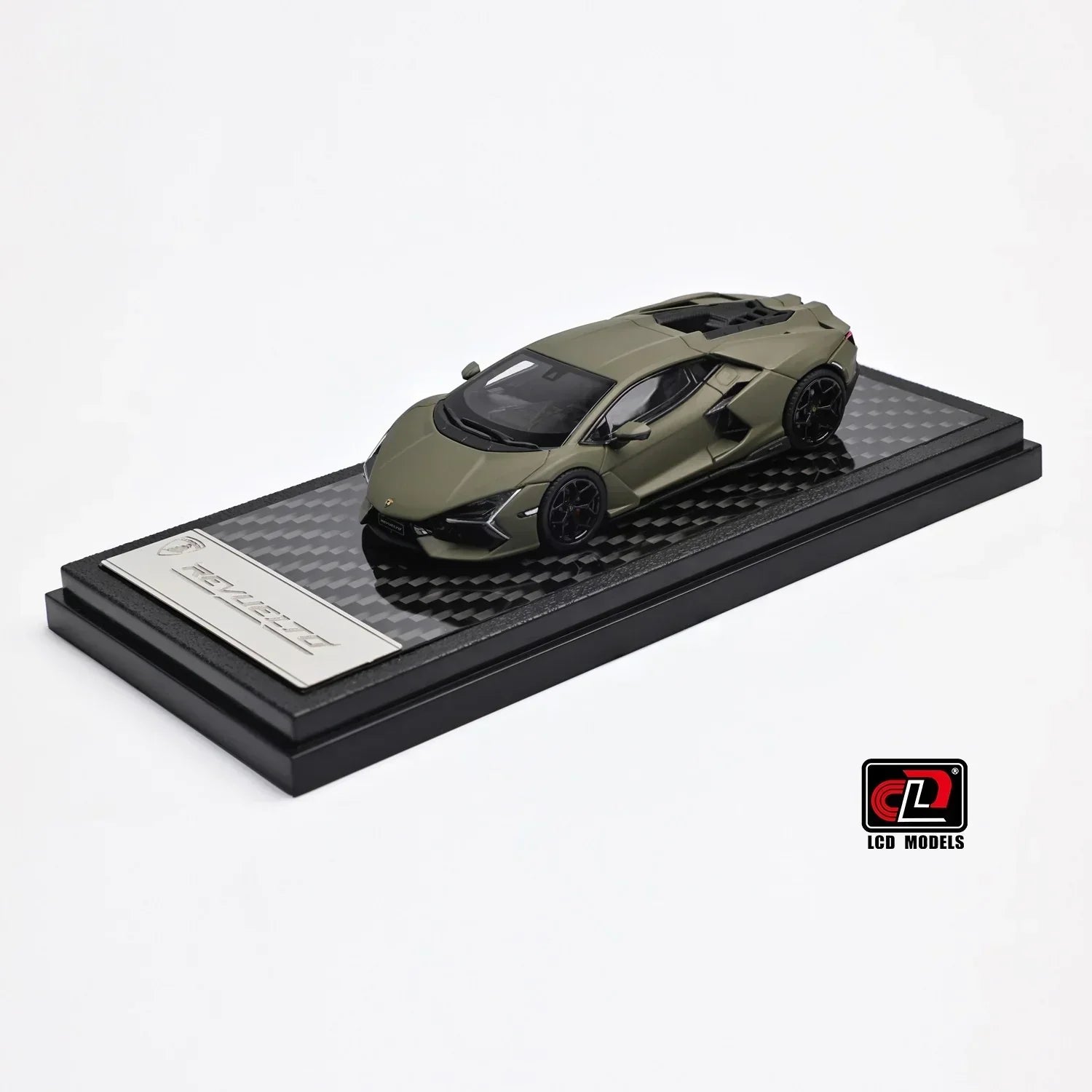 Premium scale diecast model car – Lamborghini Revuelto, 1:64 Scale (Matte Green) Collectible