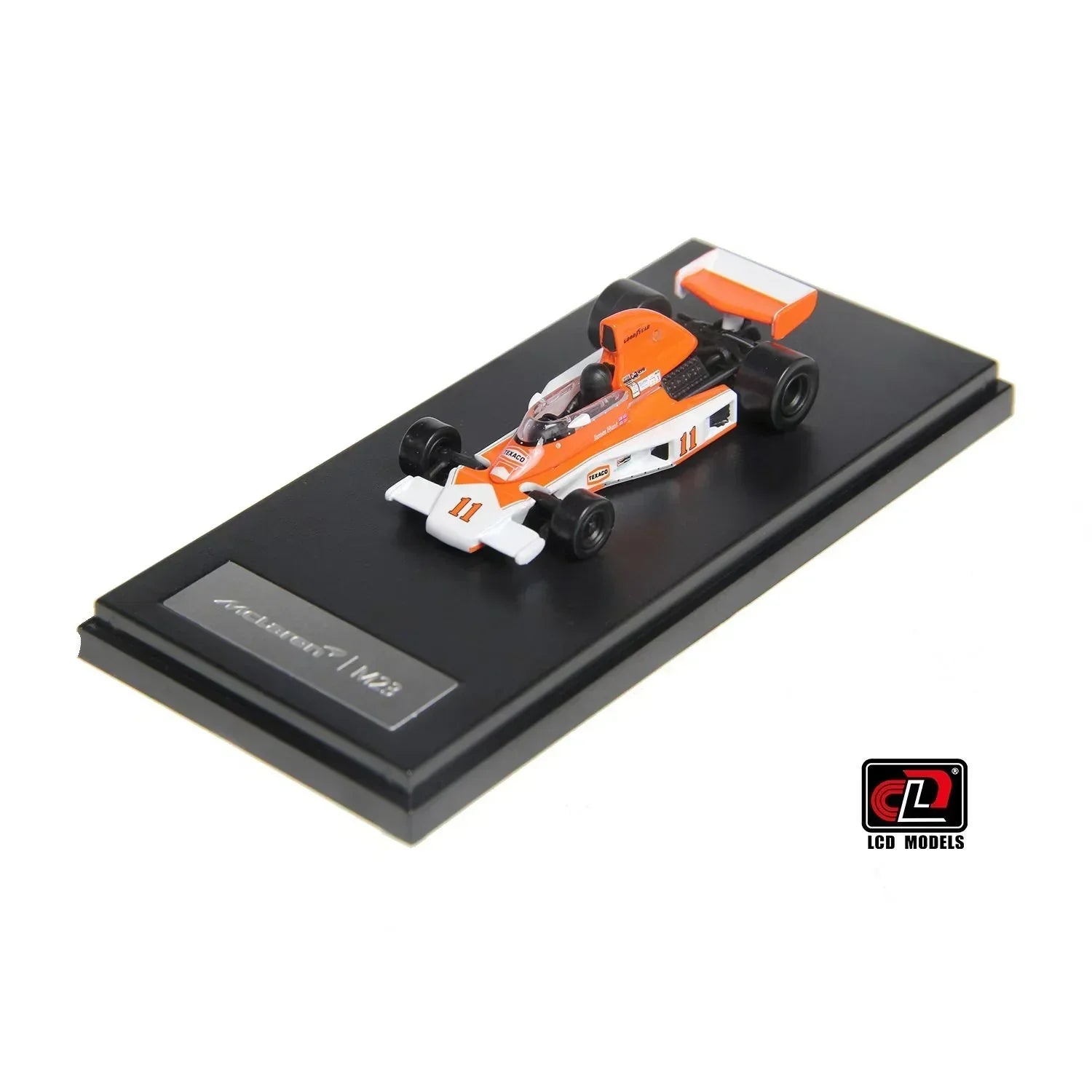 Premium scale diecast model car – McLaren M23, 1:64 Scale (Orange with White) Collectible