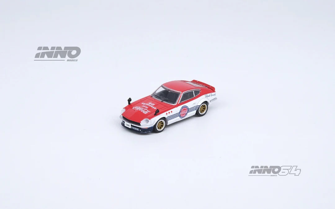 Premium scale diecast model car – Nissan Fairlady Z (S30) Coca-Cola Livery, 1:64 Scale Collectible