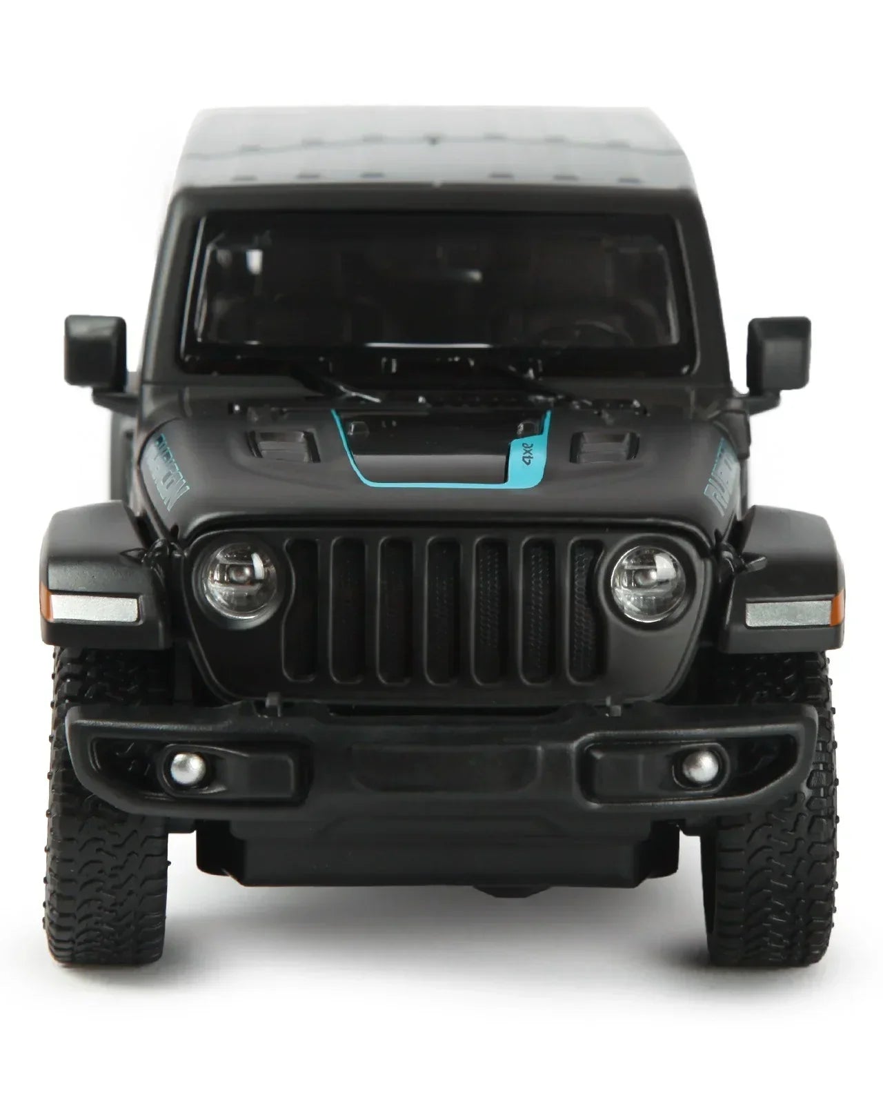 Premium scale diecast model car – Jeep Wrangler Rubicon 4xe, 1:24 Scale (Black) Collectible