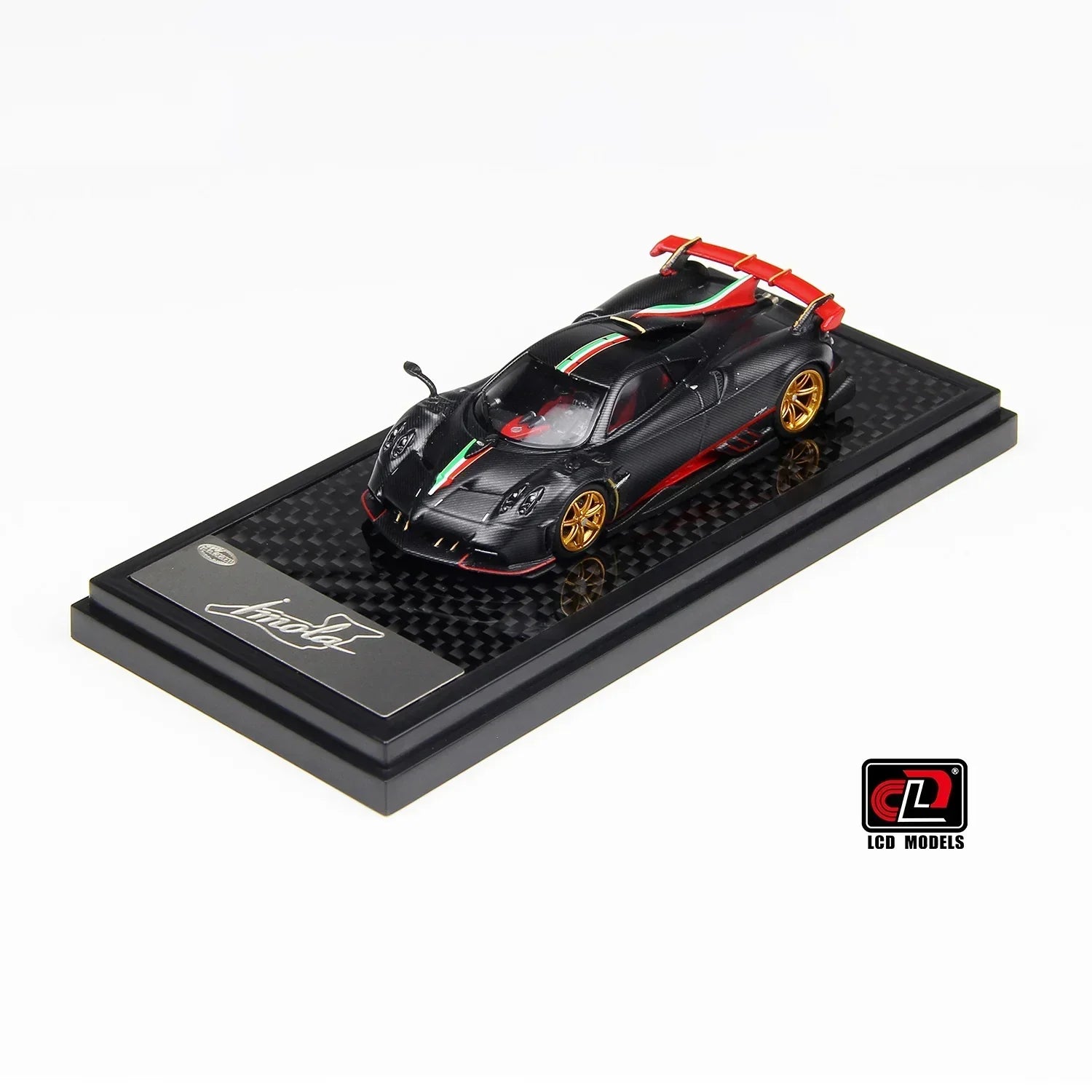 Premium scale diecast model car – Pagani Imola Coupe, 1:64 Scale (Matte Black) Collectible