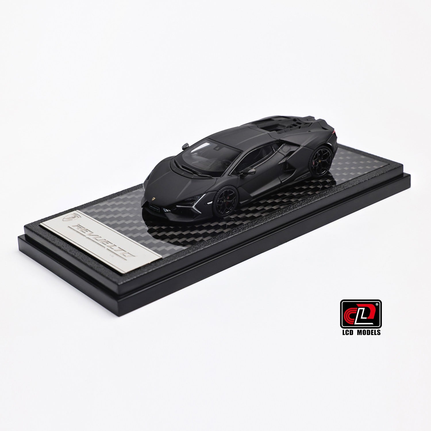 Premium scale diecast model car – Lamborghini Revuelto, 1:64 Scale (Matte Black) Collectible