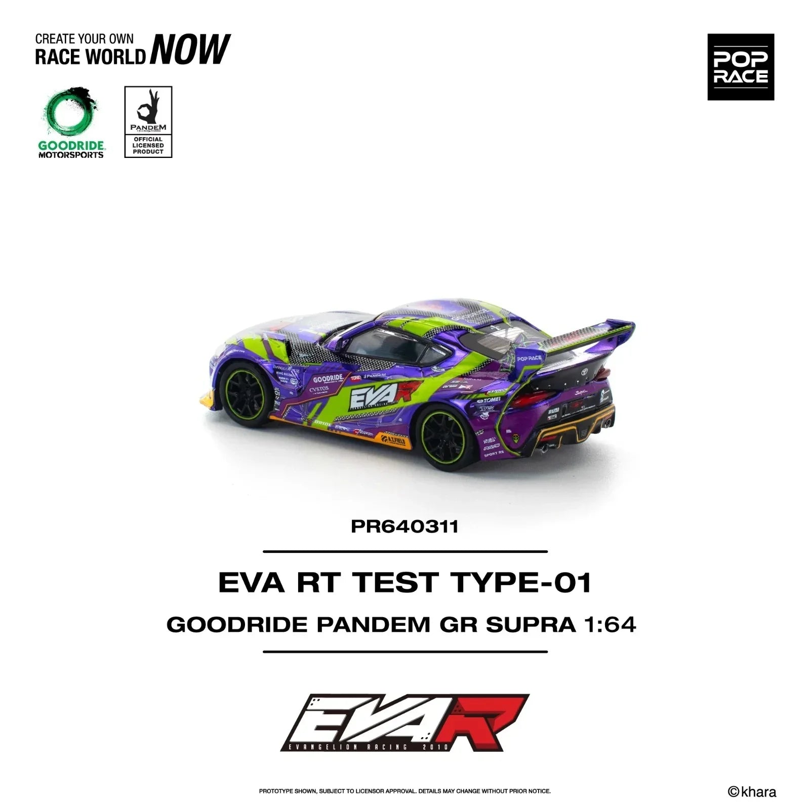 EVA RT Test Type-01 GoodRide Pandem GR Supra, 1:64 Scale
