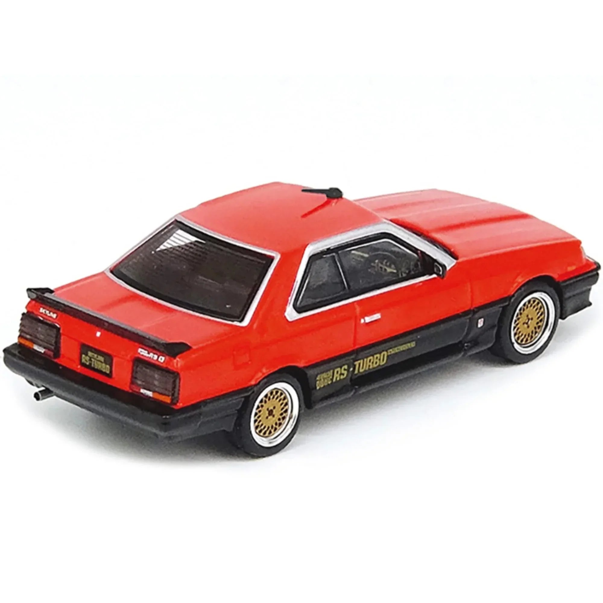 Premium scale diecast model car – Nissan Skyline 2000 Turbo RS-X (DR30), 1:64 Scale (Red & Black) Collectible