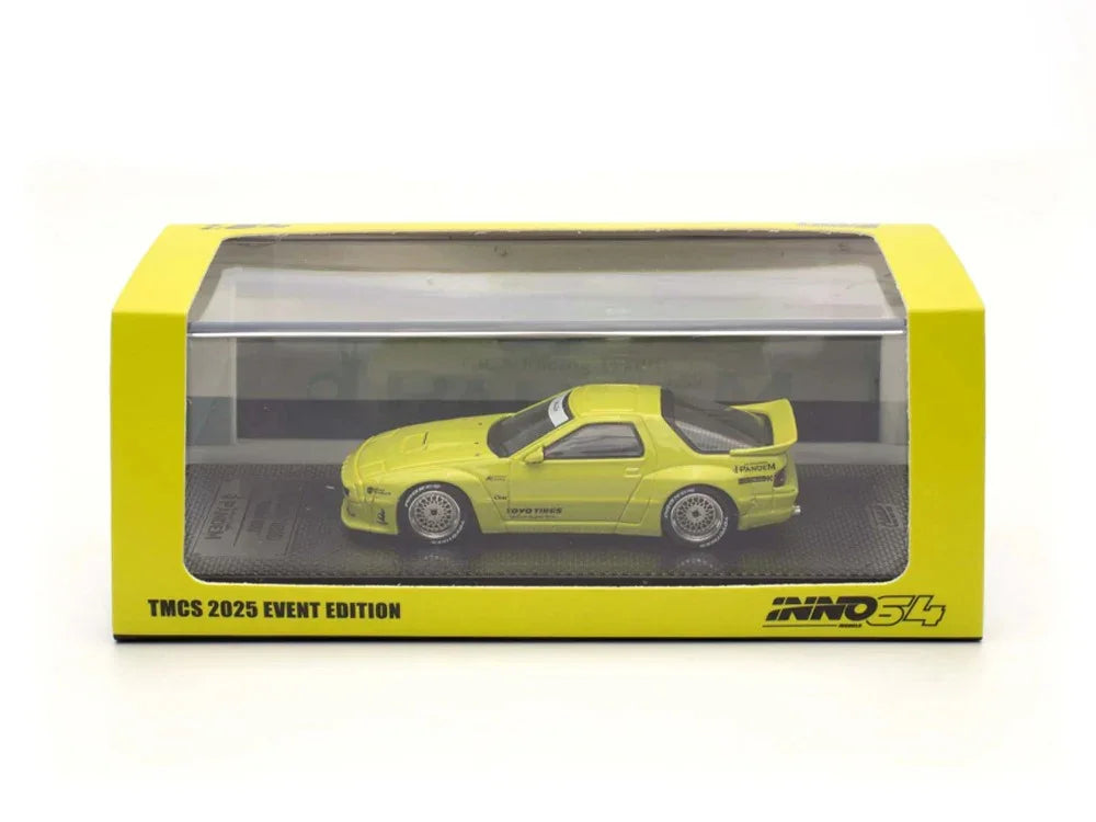 Premium scale diecast model car – Mazda RX7 (Fc3S) Pandem / Rocket Bunny Tmcs 2025 Event Edition W/ Chase Car, 1;64 Scale Collectible