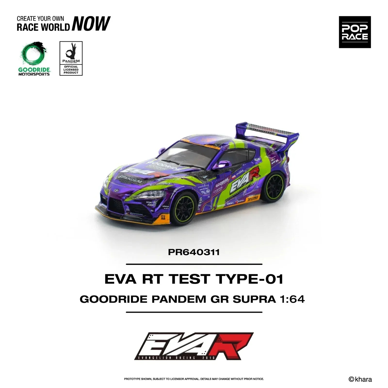 EVA RT Test Type-01 GoodRide Pandem GR Supra, 1:64 Scale