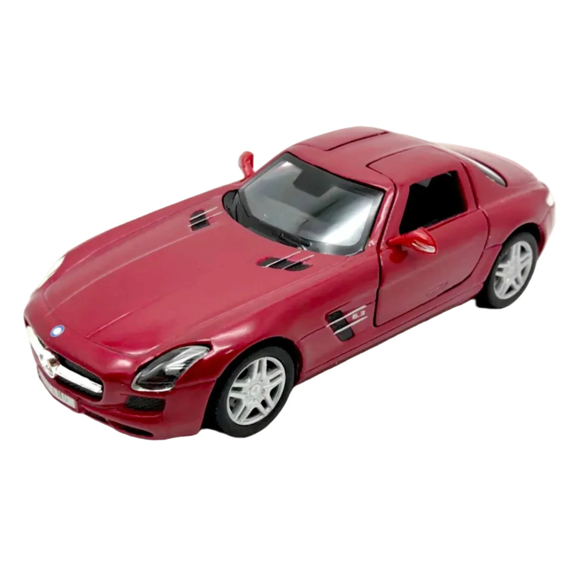 Premium scale diecast model car – Mercedes-Benz SLS AMG, 1:36 Scale (Red) Collectible