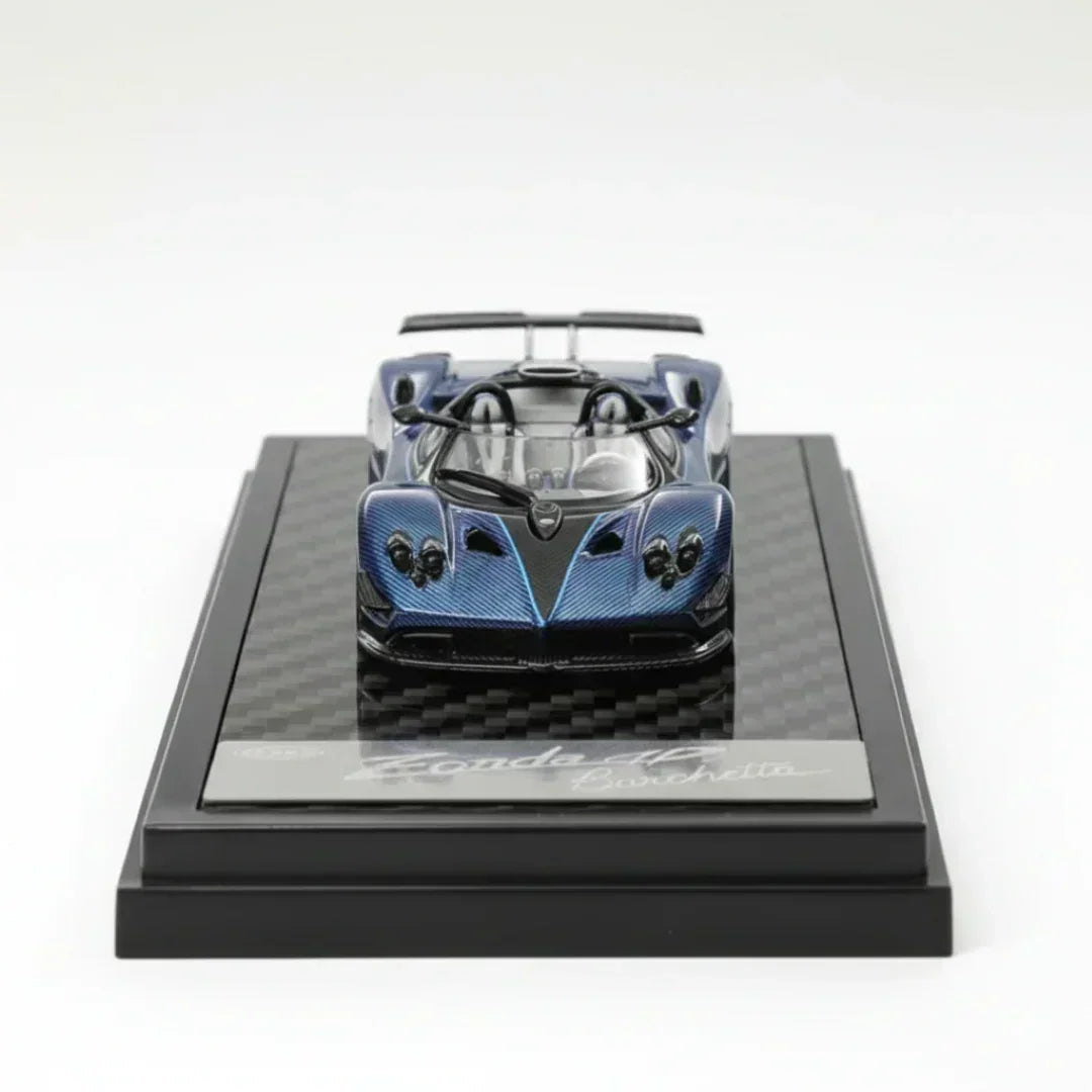 Premium scale diecast model car – Pagani Zonda HP, 1:64 Scale (Carbon Blue) Collectible