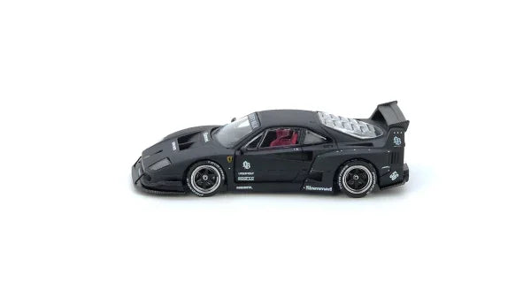 Premium scale diecast model car – LBWK F40 Hong Kong Toycar Salon 2023 Special Edition, 1:64 Scale (Matte Black) Collectible