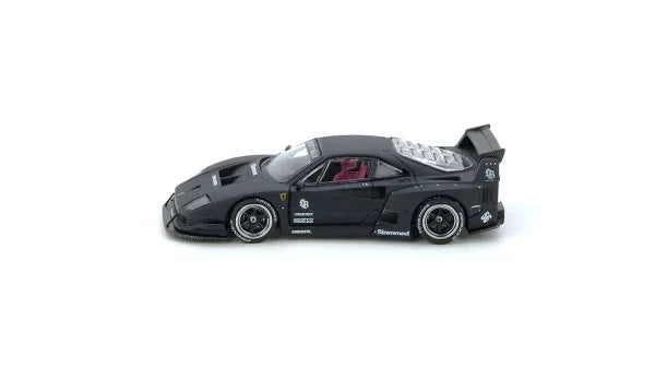 Premium scale diecast model car – LBWK F40 Hong Kong Toycar Salon 2023 Special Edition, 1:64 Scale (Matte Black) Collectible