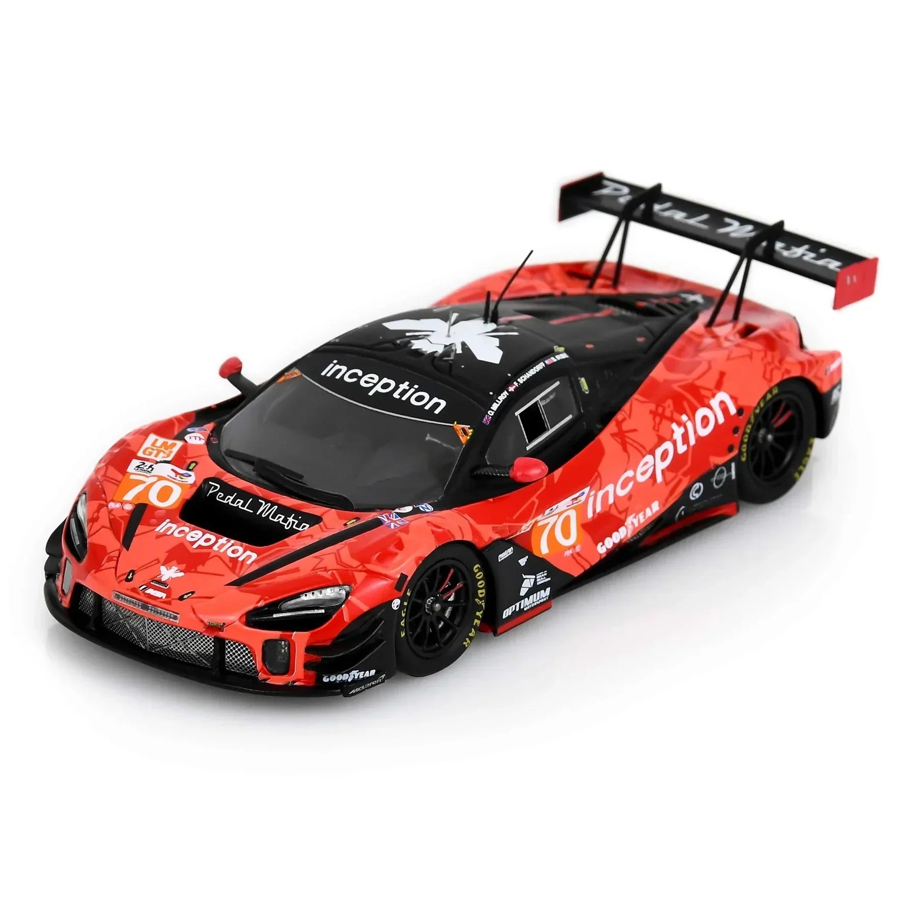 Premium scale diecast model car – Mclaren 720S GT3 EVO #70 Inception Racing Le Mans 24H Y396 2024, 1:64 Scale Collectible