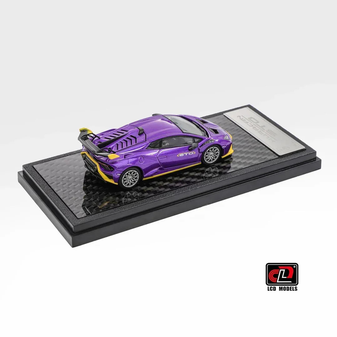 Premium scale diecast model car – Lamborghini Huracan STO, 1:64 Scale (Purple) Collectible