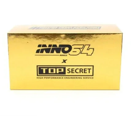 Premium scale diecast model car – Nissan Skyline GT-R (R32) Top Secret, 1:64 Scale (Chrome Gold) Collectible