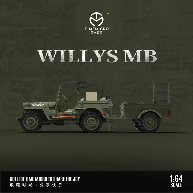 *PRE-ORDER* Willys MB, 1:64 Scale (Military Green)