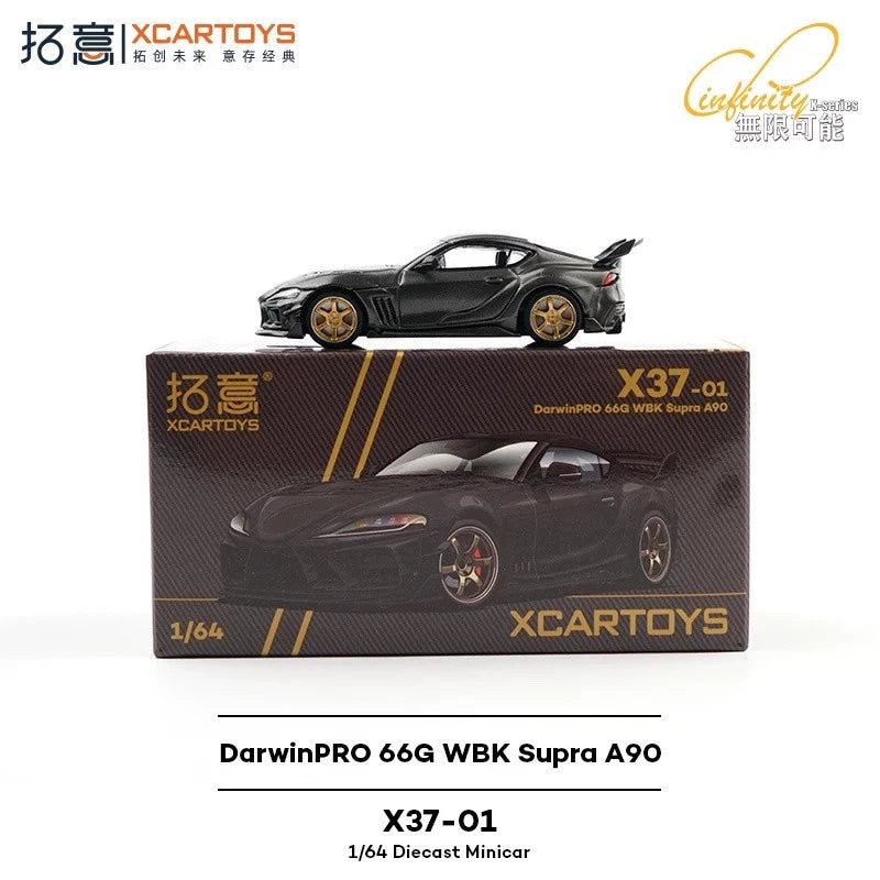 Toyota GR Supra A90 DarwinPRO 66G Widebody (Black), 1:64 Scale