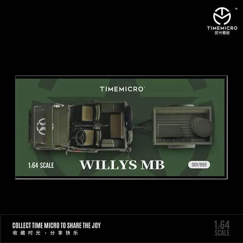 *PRE-ORDER* Willys MB, 1:64 Scale (Military Green)