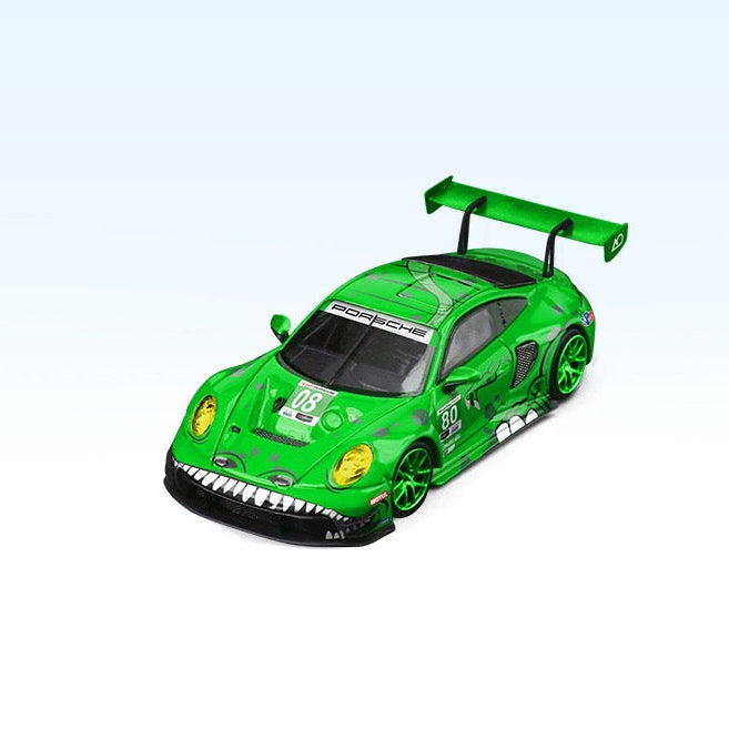 Premium scale diecast model car  – Porsche Rexy 911 GT3 R - Black Dragon #80 AO Racing (Green) Collectible