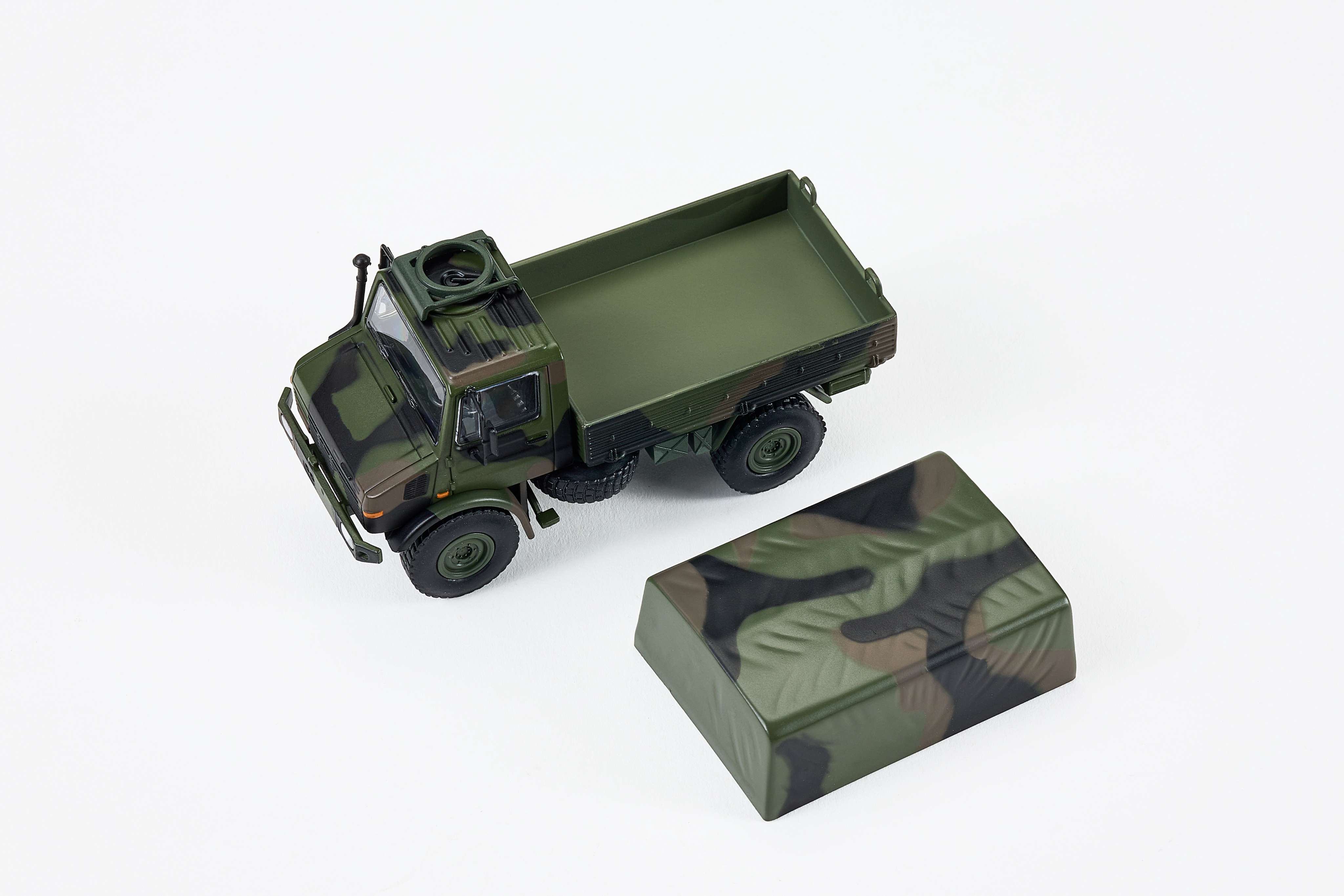 Premium scale diecast model car  – U1300L Military Truck, 1:64 Scale (Army Green) Collectible