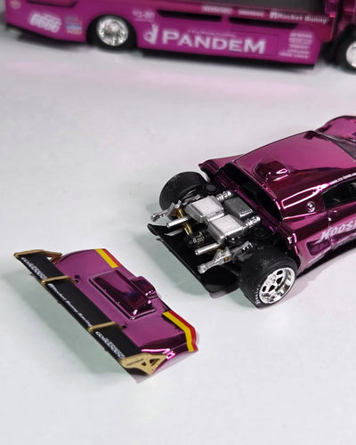 *HEC 2026* Pandem Lotus Elise Pandem Fuso-300 Rocket Bunny Racing, 1:64 Scale (Purple Chrome)