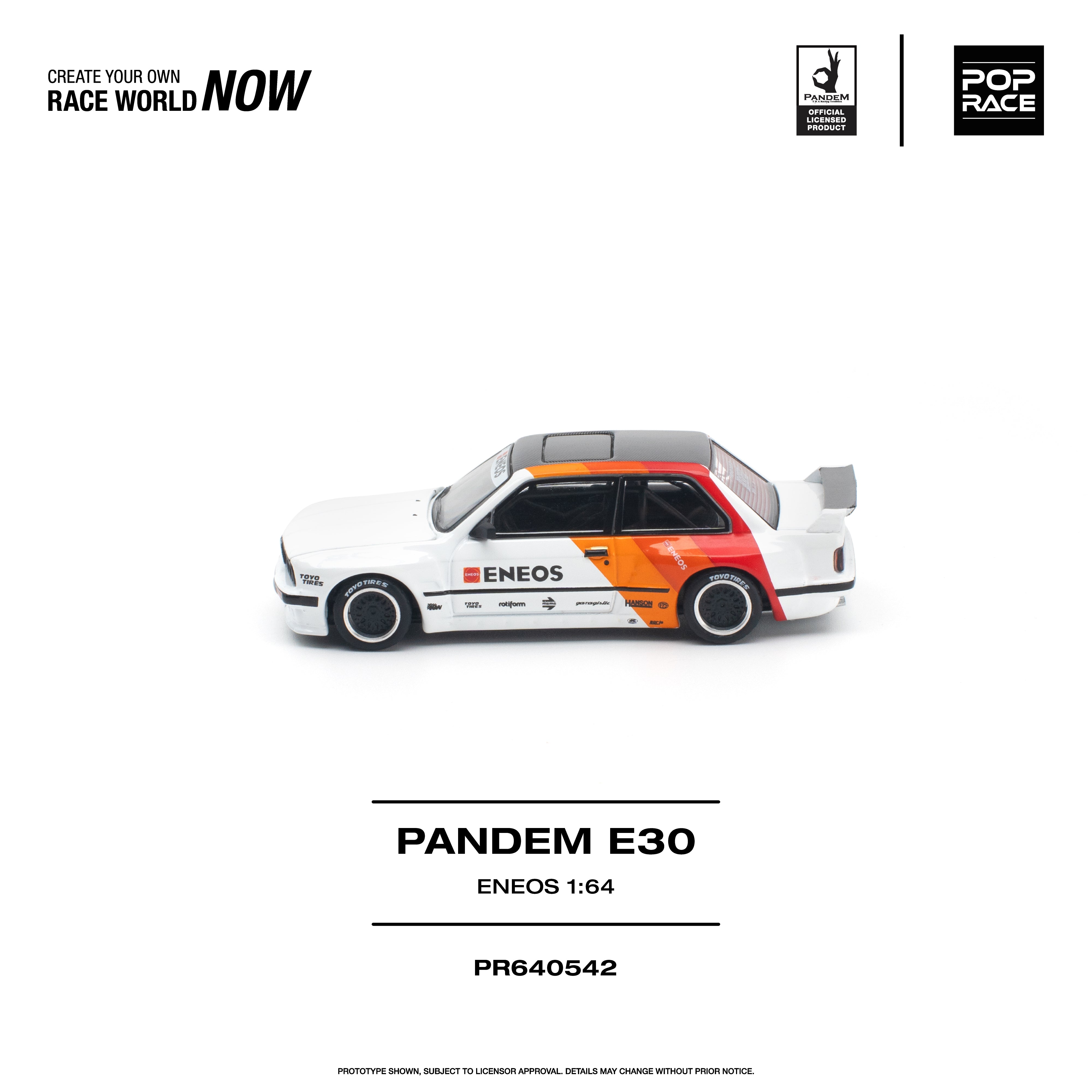 *PRE-ORDER* PANDEM E30 ENEOS, 1:64 Scale