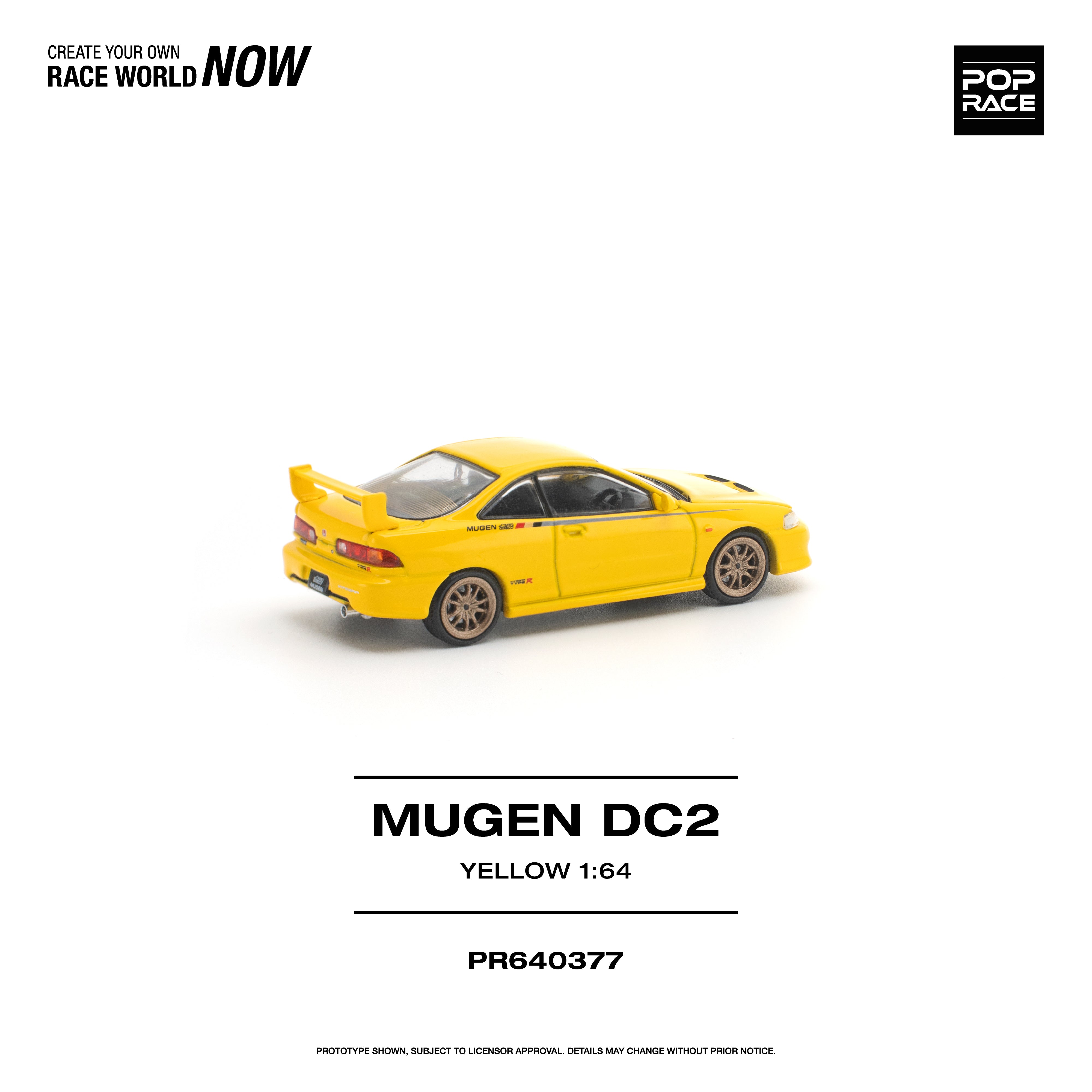 *PRE-ORDER* Nissan Mugen DC2 Yellow, 1:64 Scale