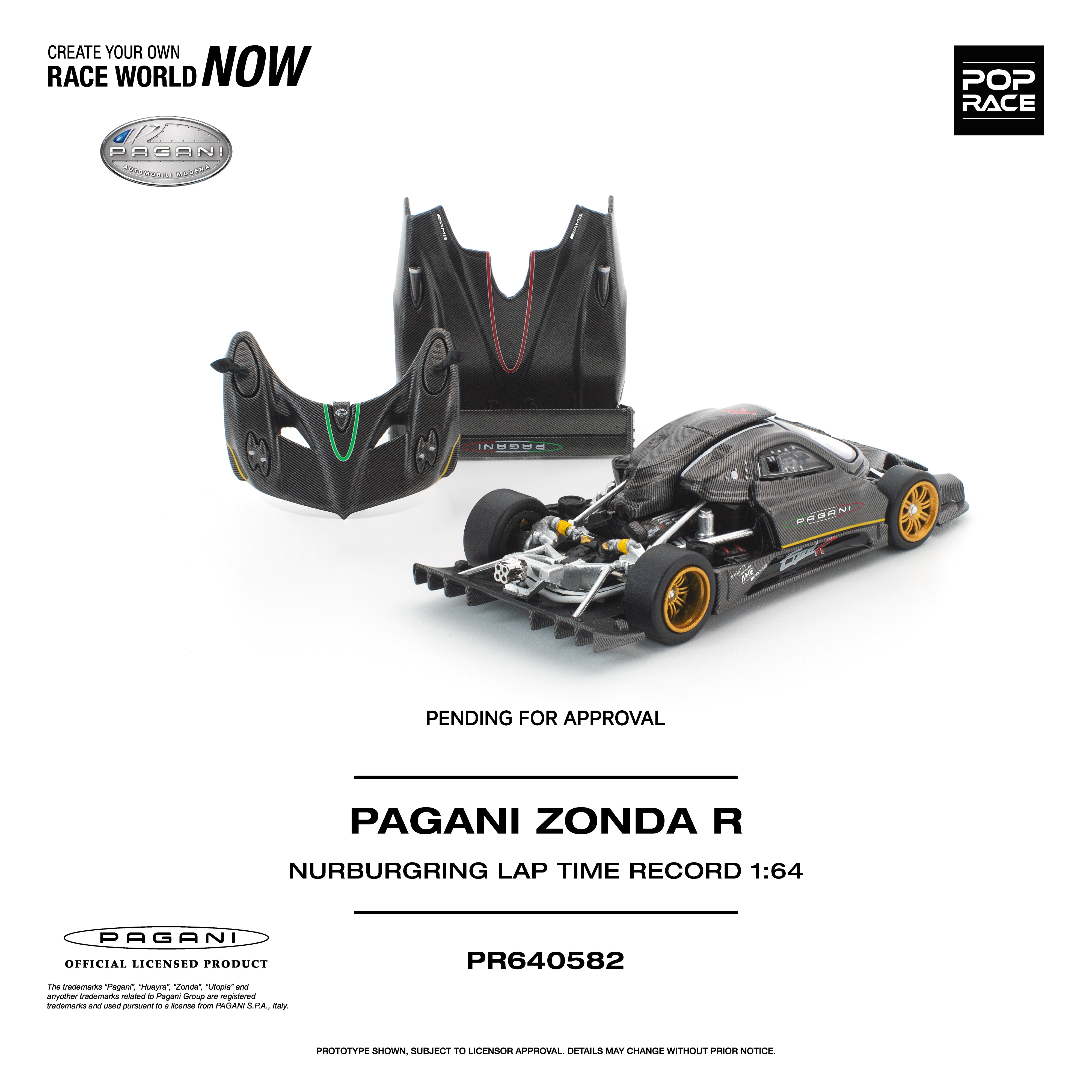 *PRE-ORDER* Pagani Zonda R Nurburgring LAP Time Record, 1:64 Scale