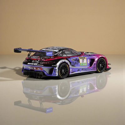 *PRE-ORDER* Mercedes-AMG GT3 GetSpeed - Purple Beast #17, 1:64 Scale (Purple)