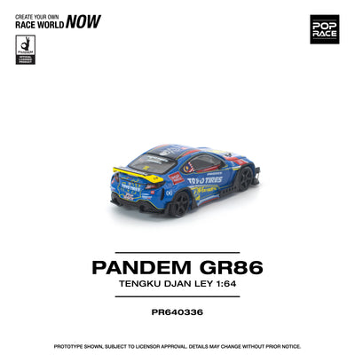 Premium scale diecast model car  – *PRE-ORDER* Pandem GR 86 Tengku Djan Ley, 1:64 Scale Collectible