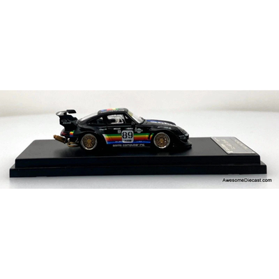 Porsche 911 993#89 Racing Sports Model, 1:64 Scale (Matt Black) (Apple Edition Limited to 499)