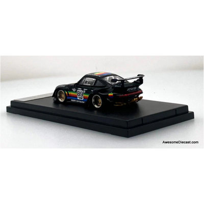Porsche 911 993#89 Racing Sports Model, 1:64 Scale (Matt Black) (Apple Edition Limited to 499)