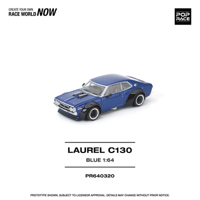 Premium scale diecast model car  – *PRE-ORDER* Laurel C 130, 1:64 Scale (Blue) Collectible