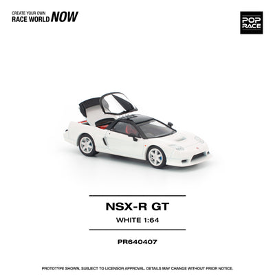 Premium scale diecast model car  – *PRE-ORDER* Honda NSX-R GT, 1:64 Scale (White) Collectible