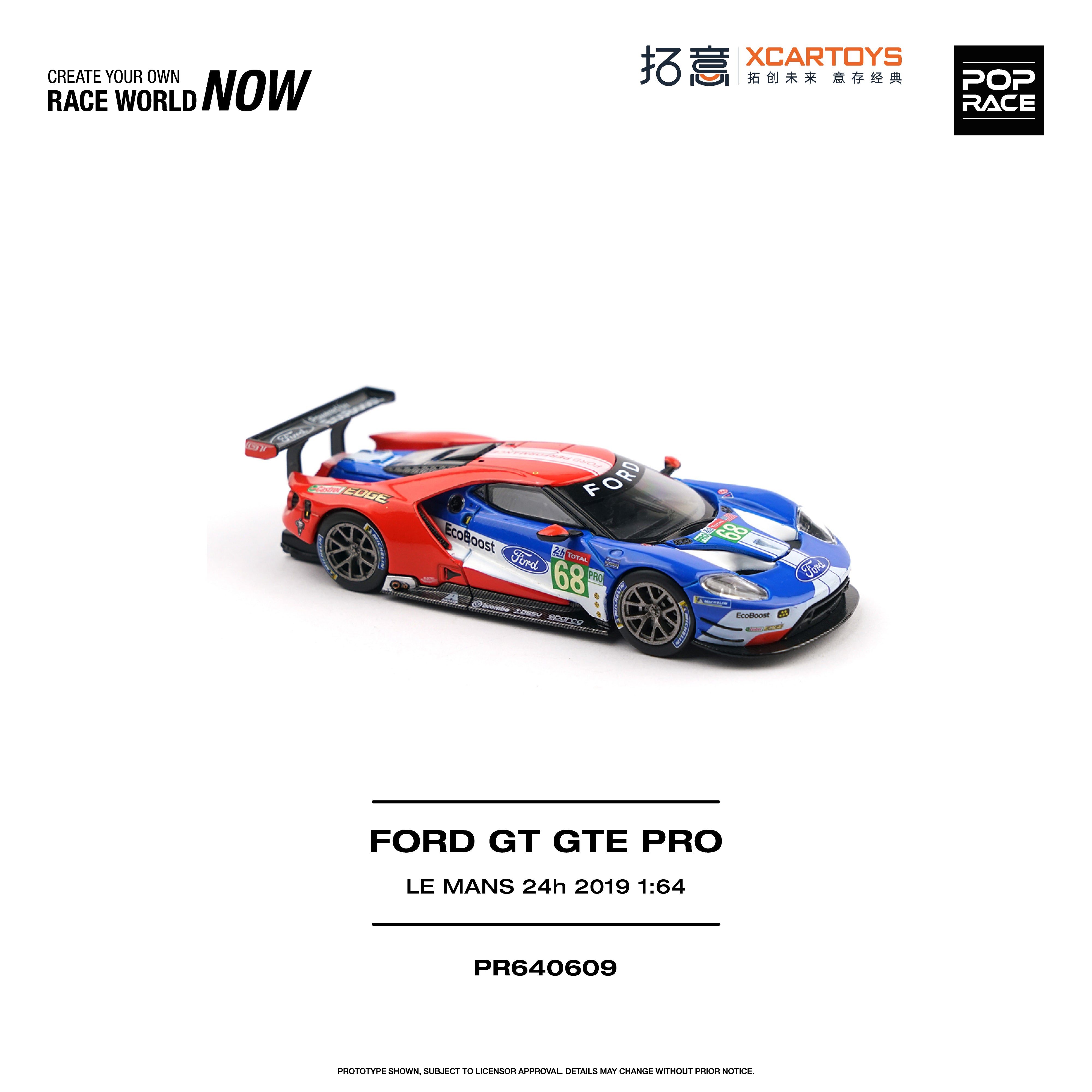 *PRE-ORDER* Ford GT GTE Pro Le Mans 24H 2019, 1:64 Scale