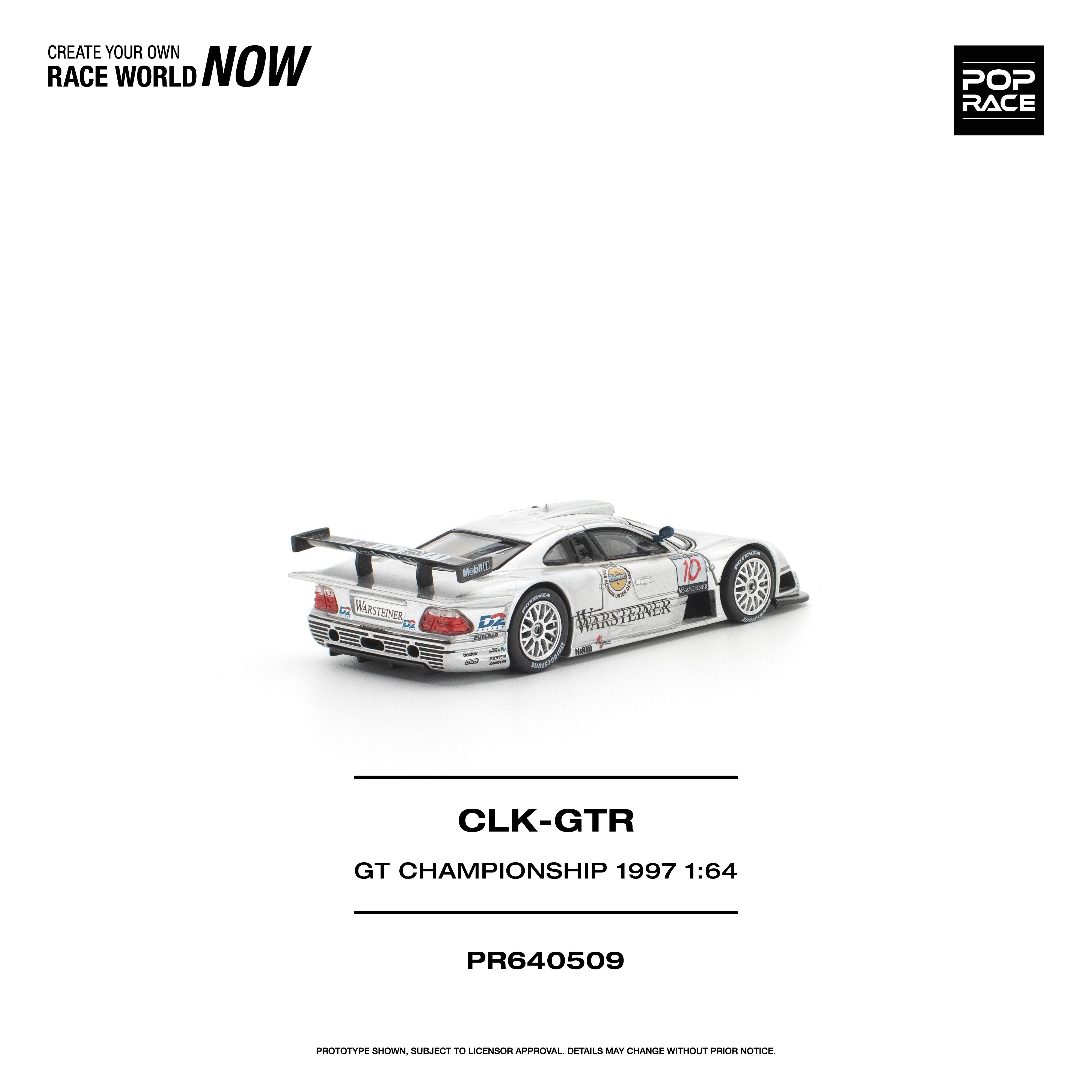 *PRE-ORDER* Mercedes-Benz AMG CLK GTR FIA GT Championship 1997, 1:64 Scale