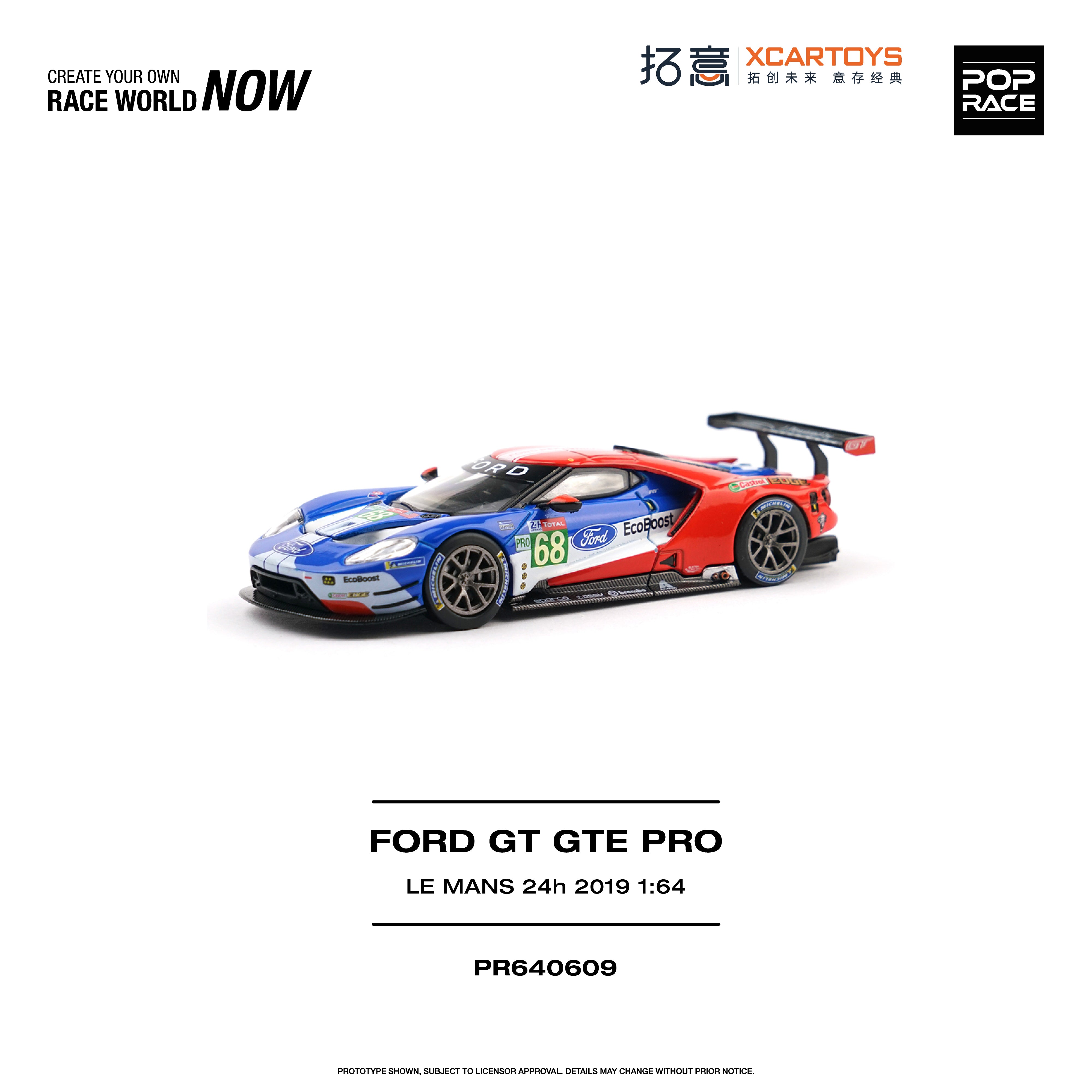 *PRE-ORDER* Ford GT GTE Pro Le Mans 24H 2019, 1:64 Scale