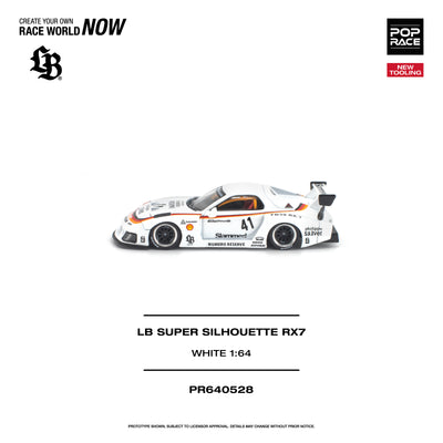 *PRE-ORDER* LB Super Silhouette RX7 (FD3S), 1:64 Scale (White)