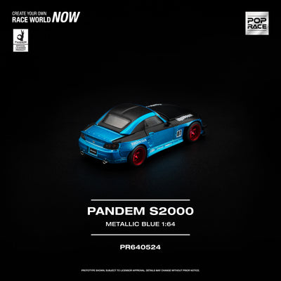 *PRE-ORDER* Pandem S2000 (Metallic Blue), 1:64 Scale